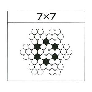 ステンレスワイヤーロープ 7×7 ロープ径1.0mm 200m巻価格 水本機械 W7-1 |大工道具・金物の専門通販アルデ