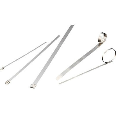 ステンレススチールケーブルタイ 7.9×521mm シルバー トラスコ BCT-521L