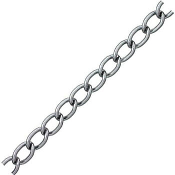 鉄チェイン(鎖)(ワイドマンテル)30m(箱入)線径3.2mmクローム【取寄せ品】 ニッサチェイン IM132