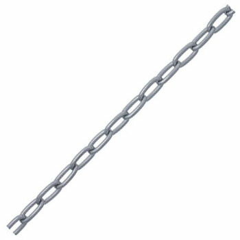 鉄チェイン(鎖)(リンクUタイプ)30m(箱入)線径2.6mmクローム【取寄せ品】 ニッサチェイン IU26 |大工道具・金物の専門通販アルデ