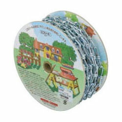 鉄チェイン(鎖)(リンクCタイプ)R-IL232 15m巻(リール巻) ユニクロ【取寄せ品】 ニッサチェイン R-IL232