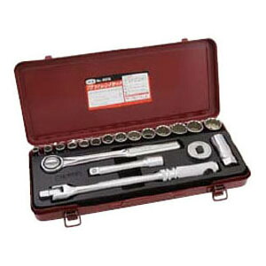 19PC.ソケットレンチセット 差込角12.7mm SEK(スエカゲ) 4019 |大工道具・金物の専門通販アルデ