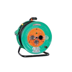 防雨型電エドラム(屋外型)30m アース付【取寄品】 日動 NW-E33