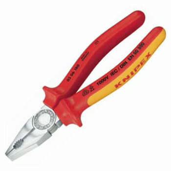 絶縁ペンチ 200mm KNIPEX(クニペックス) 0306-200