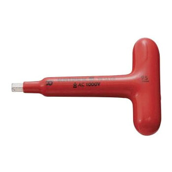 絶縁T型六角棒レンチ 1000V サイズ6mm&times;全長120mm KNIPEX(クニペックス) 9814-06 ｜大工道具・金物の専門通販アルデ