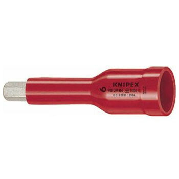 (3／8SQ)絶縁ヘキサゴンソケット 1000V サイズ5.0mm KNIPEX(クニペックス) 9839-05
