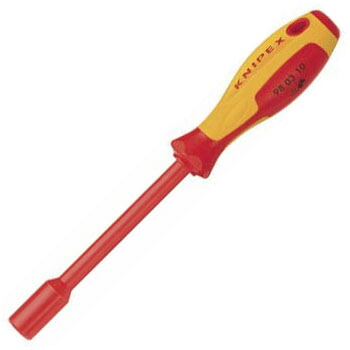 絶縁ナットドライバー 1000V サイズ13.0mm×軸長125mm KNIPEX(クニペックス) 9803-13