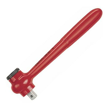 (1／2SQ)絶縁ラチェットハンドル 1000V 長さ265mm KNIPEX(クニペックス) 9842
