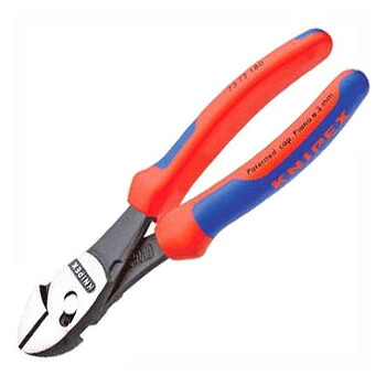 ツインフォースニッパー(BK) KNIPEX(クニペックス) 7372-180 |大工道具・金物の専門通販アルデ