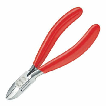 エレクトロニクスニッパー 口先の長さ18×長さ130mm KNIPEX(クニペックス) 7701-130