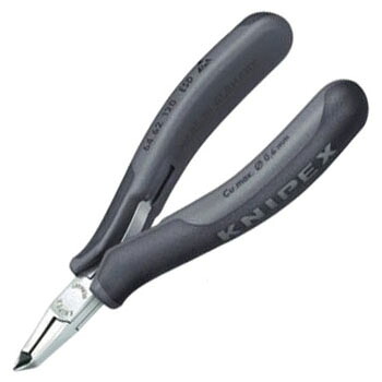 エレクトロニクスエンドカッティングニッパー 120mm 65°アングル KNIPEX(クニペックス) 6462-120ESD |大工道具・金物の専門通販アルデ