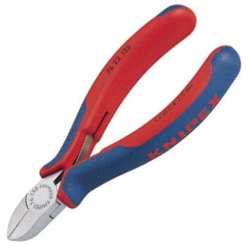 エレクトロニクスニッパー 長さ125mm KNIPEX(クニペックス) 7622-125
