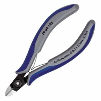 エレクトロニクスニッパー(SB)長さ125mm KNIPEX(クニペックス) 7902-125 |大工道具・金物の専門通販アルデ