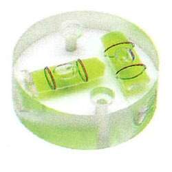 丸クロス型アイベル水平器(取付穴付)60mm KOD CRTh-60