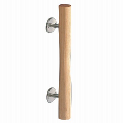 ウッド 平安取手 300mm 白木ウッド 1箱2本価格 ※メーカー取寄品 シロクマ NO-106