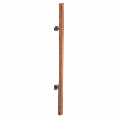 ウッド 丸型取手 600mm 白木ウッド・ホワイト 1組価格 ※メーカー取寄品 シロクマ NO-113