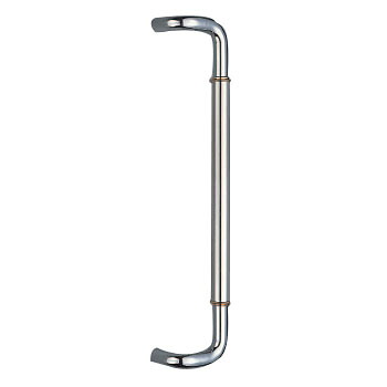真鍮 L型 丸棒取手 600mm クローム 1組価格 ※メーカー取寄品 シロクマ NO-257L