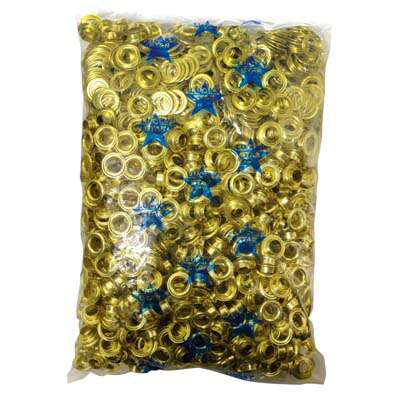 両面ハトメ 15mm(#30)真鍮製(1000組入) ※代引利用不可 イチネンMTM ミツトモ 51486