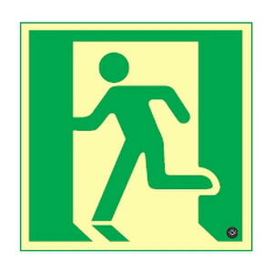 高輝度蓄光避難口誘導標識 蓄光SN-2815 日本緑十字社 360815 |大工道具・金物の専門通販アルデ