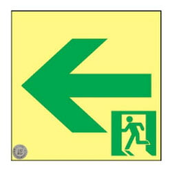 高輝度蓄光通路誘導標識 ASN962 日本緑十字社 377962