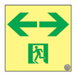 高輝度蓄光通路誘導標識 ASN953 日本緑十字社 377953