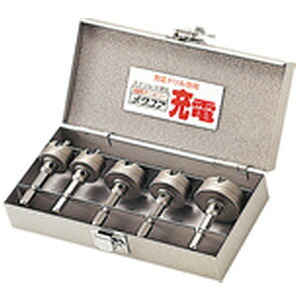 超硬ホールソー メタコア充電 ツールボックスセット 口径21mm・21mm・27mm・27mm・33mm ユニカ TB-22 |大工道具・金物の専門通販アルデ