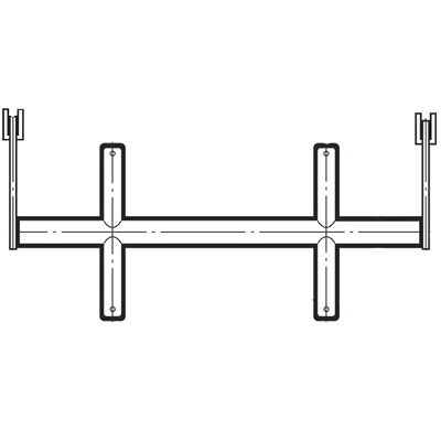 ブラケットクロスバー25径(自動ロック式抜け止め付き)1200mm クローム BX-25S-2025 ロイヤル BX-25S-2025 |大工道具・金物の専門通販アルデ
