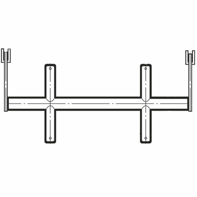 ブラケットクロスバー25径(自動ロック式抜け止め付き)1200mm クローム BX-25S-2510 ロイヤル BX-25S-2510 |大工道具・金物の専門通販アルデ