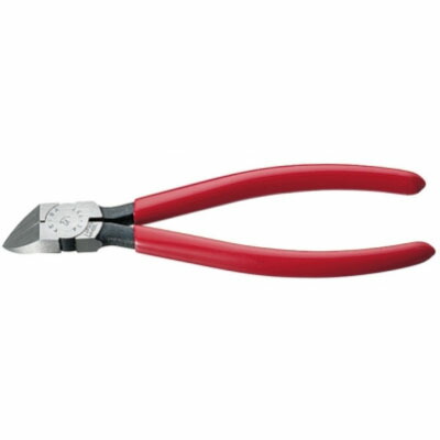 プラステック用ニッパー(45度タイプ)刃部フラット型 150mm マルト長谷川 PL-756