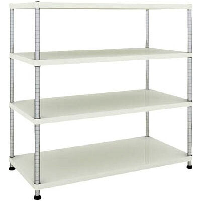 フェニックスラック 1200×600 4段 ホワイト※メーカー直送品 車上渡し品 トラスコ PER-4464-W