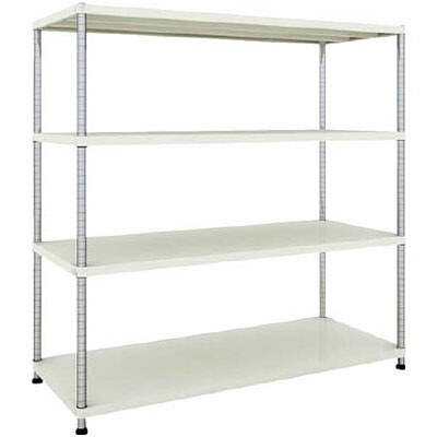 フェニックスラック 1500×600 4段 ホワイト※メーカー直送品 車上渡し品 トラスコ PER-5564-W