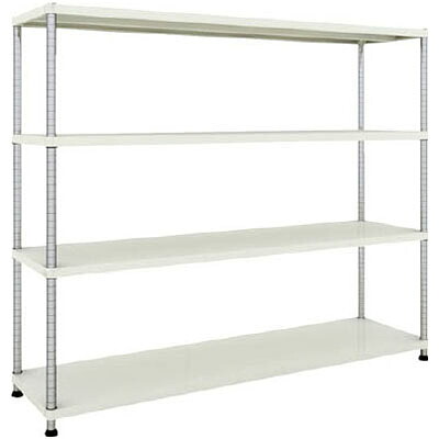 フェニックスラック 1800×450 4段 ホワイト※メーカー直送品 車上渡し品 トラスコ PER-5644-W