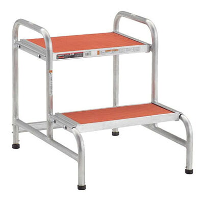 アルミ製作業用踏台 アジャスター付 425mm&times;300mm&times;450mm(1台価格) トラスコ AF-A2 ｜大工道具・金物の専門通販アルデ