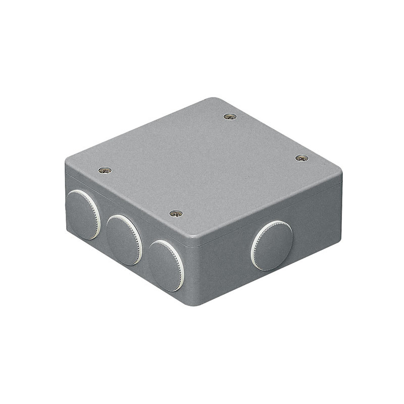 PVKボックス(防水タイプ)おねじキャップ付 グレー(20個価格) 未来工業(MIRAI) PVK-ALNP