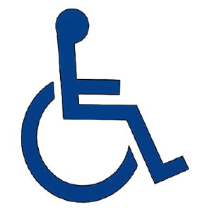 サイン(突出スイング型)身障者マーク 青 200&times;198&times;15.5 ※メーカー直送 個人宅不可 神栄ホームクリエイト SK-AS-2SW-S-9A ｜大工道具・金物の専門通販アルデ