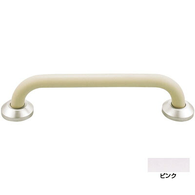 補助手摺(樹脂被覆付)外径34×600×150 ピンク Dタイプ ※メーカー直送 個人宅不可 神栄ホームクリエイト SK-290RJ-60150