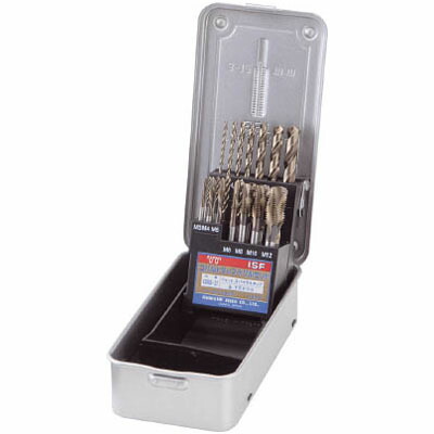 コバルトスパイラルタップ・ドリルセット※取寄せ品 ISF(イシハシ精工) COSSD-21 ｜大工道具・金物の専門通販アルデ