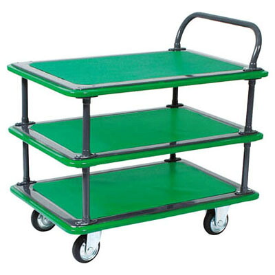 ハイグレード運搬車(片袖3段タイプ)946&times;646mm【代引不可・メーカー直送品 車上渡し品】 トラスコ 308EBN ｜大工道具・金物の専門通販アルデ 50,893円
