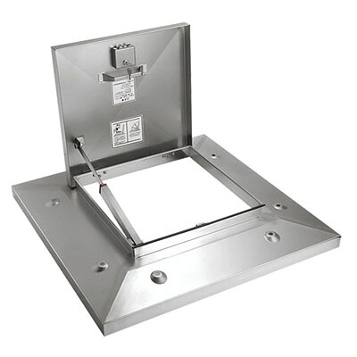 角型屋上マンホール 鍵付(ステンレス 500角) ※メーカー直送品 ナスタ KS-RM5050SK ｜大工道具・金物の専門通販アルデ 85,749円