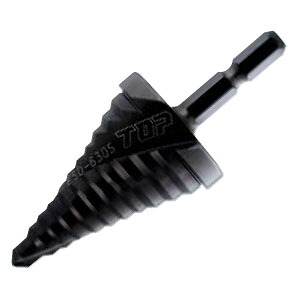 電動ドリル用六角シャンクスパイラルステップドリル 85mm ※取寄品 TOP ESD-422S |大工道具・金物の専門通販アルデ