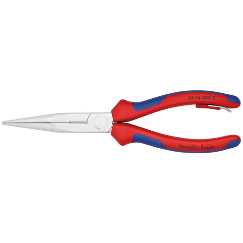 ラジオペンチ 安全留め輪付 200mm ※取寄品 KNIPEX(クニペックス) 2615-200TBK