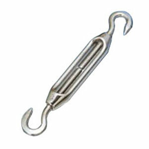 ステンレス金具 枠式ターンバックル(フック&フック) SUS304 20個価格 ※取寄品 水本機械 TB-4HM-304