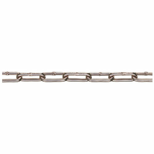 透明チューブ アルミチェーン 線径3.5×内長27.5×内巾6mm ピンク 30m価格 ※取寄品 水本機械 3.5HALC-P