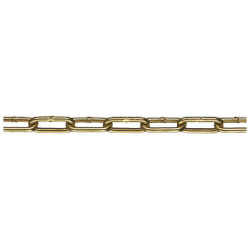 透明チューブ アルミチェーン 線径3×内長24×内巾5mm ゴールド 30m価格 ※取寄品 水本機械 3HALC-G |大工道具・金物の専門通販アルデ