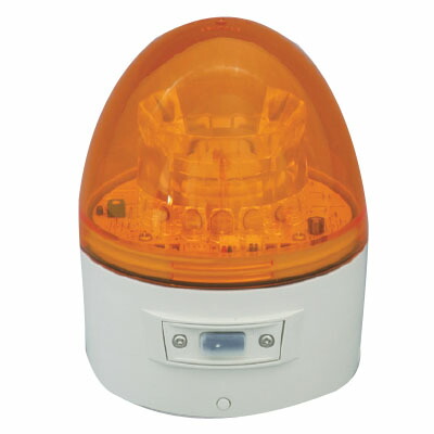 ニコカプセル 電池式LED回転灯 常時点灯 黄 日動 VL11B-003AY