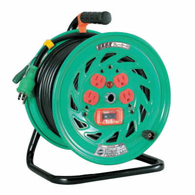 超高感度ブレーカ付標準型電工ドラム(屋内型) 日動 NFH-EK34
