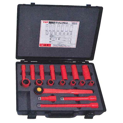 絶縁ソケットレンチセット 12.7mm角 ※取寄品 TOP ZSWS-418R