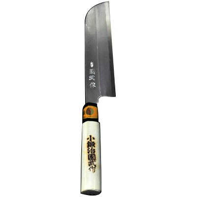 鎌薄刃庖丁 カスミ研 片刃 刃長210mm ※取寄品 三木刃物 M902