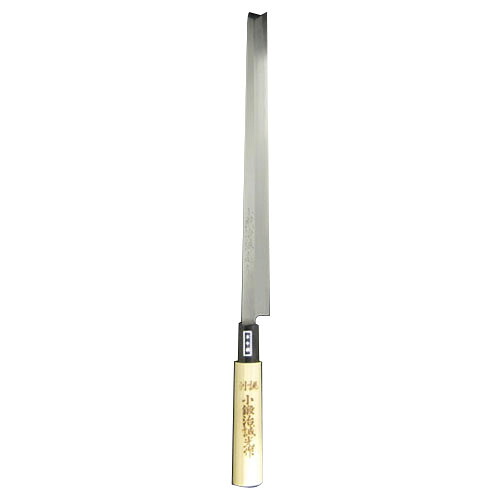 蛸引庖丁 白鋼本職用 水牛柄付 片刃 刃長240mm ※取寄品 三木刃物 M603