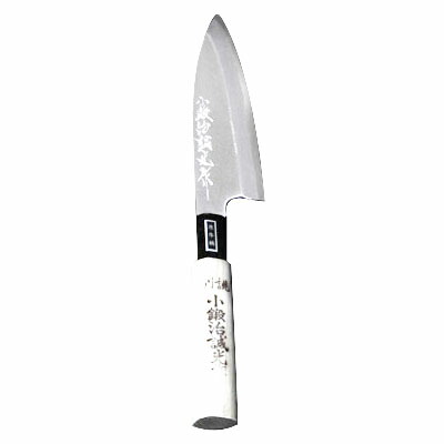 舟行庖丁 白鋼本職用 水牛柄付 片刃 刃長165mm ※取寄品 三木刃物 M703